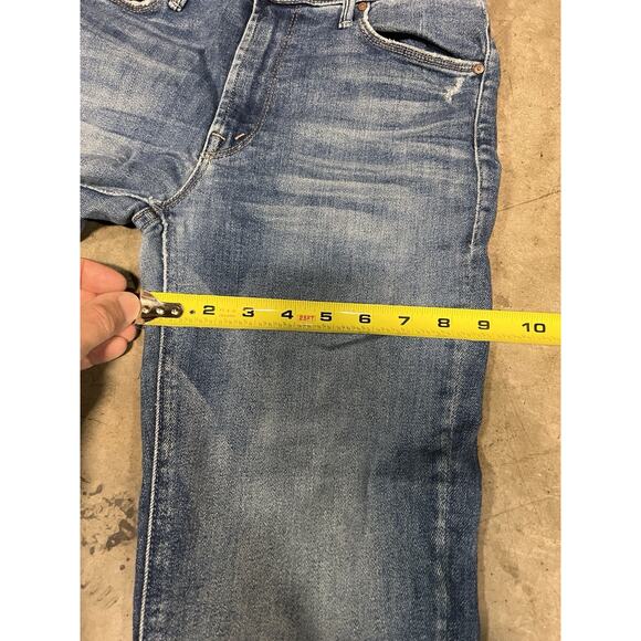 Mother The Runaway Step Fray Blue Jeans In Leaps And Bounds size 29 X 30 - Picture 9 of 16